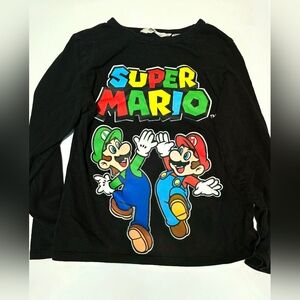 H&M Super Mario Kids Long Sleeve Shirt - Black